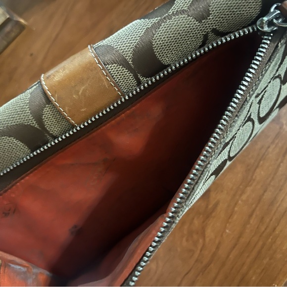 Coach Wallet with Brown Signature Design - Picture 3 of 8